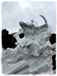 Warrior snow sculpture rsz