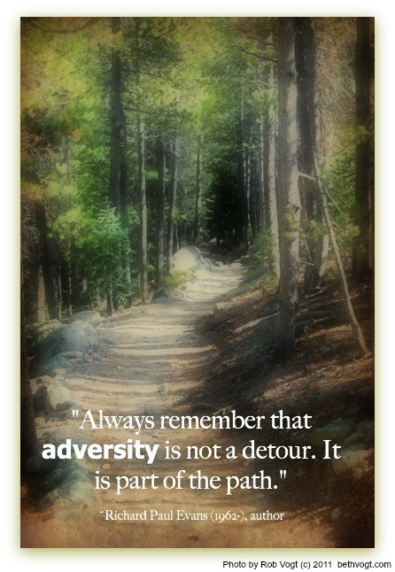 adversity quote evans 2014