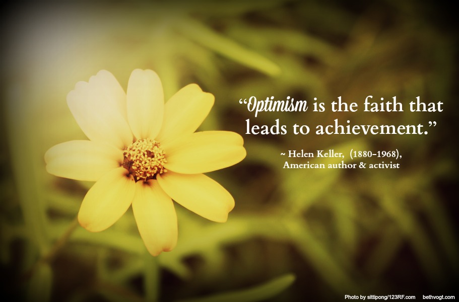 Optimism leads to achievement. Keller. 2014