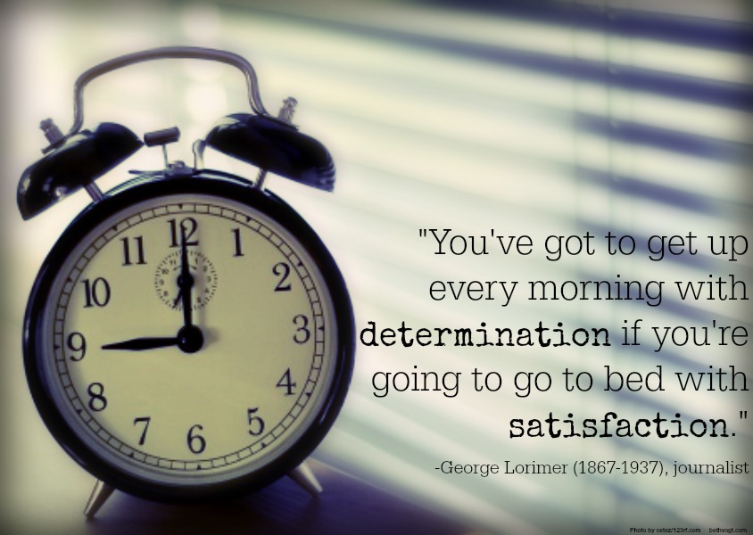 Determination and Satisfaction. Lorimer. 2014