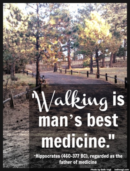 Walking is medicine. Hippocrates. 2014